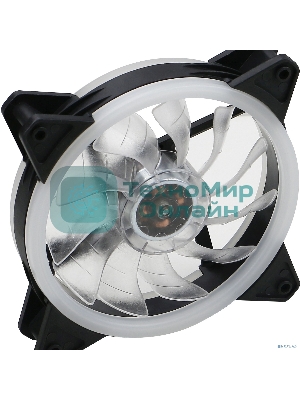 Вентилятор для корпуса Digma DFAN-FRGb3 черный, 120 мм, 1200 об/мин, 23 дБ, 4 pin