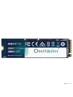 Накопитель SSD Gigabyte 4000E (G440E500G), 500Gb, PCIe 4.0 x4, M.2 2280, NVMe, R/W 3600/3000
