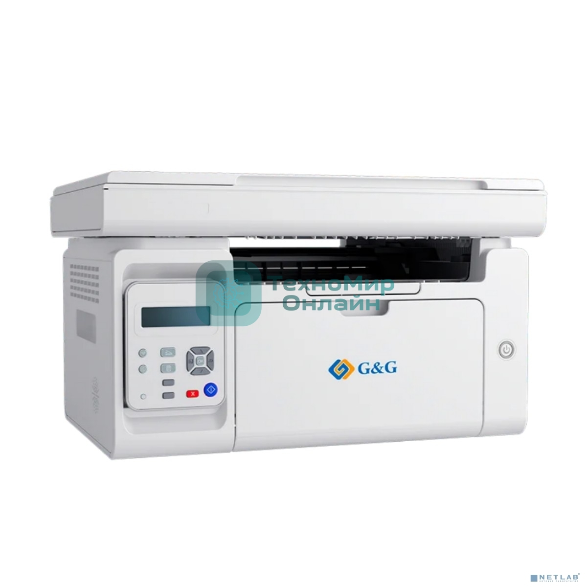 МФУ G&G M2022NW A4, лазерное, черно-белое, 22стр/мин, 1200x1200dpi, 800МГц, 256Мб, WiFi/USB/Ethernet, 1600стр/картридж, белый корпус (аналог Pantum M6506NW, картридж GT202T)(M2022NW)