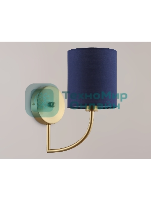 Настенный светильник Ambrella light LH71275 BS/DB латунь/темно синий E14 max 40W 225*120*250