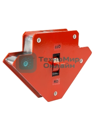 Магнитный угольник-держатель для сварки Rexant, отключаемый на 3 угла, усилие 11,3 кг