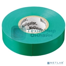 Изолента ПВХ Navigator 15 мм (рул.20м) зел. NIT-B15-20/G