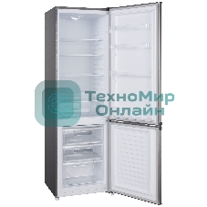 Холодильник Evelux FS 2220 X серый двухкамерный 188/64л морозилка снизу