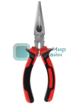 Длинногубцы Matrix NICKEL 17164 160 мм, прямые никелированные, двухкомпонентные рукоятки