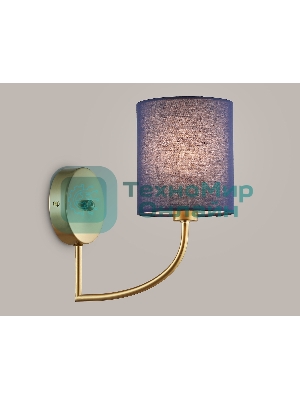 Настенный светильник Ambrella light LH71275 BS/DB латунь/темно синий E14 max 40W 225*120*250