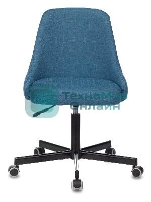 Кресло компьютерное Бюрократ CH-340M сердитое море 38-415, крестовина металл