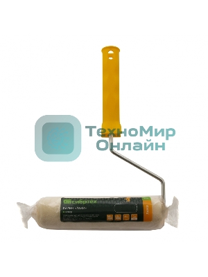 Валик Сибртех Лаки, 180 мм, ворс 5 мм, D 36 мм, D ручки 6 мм, велюр