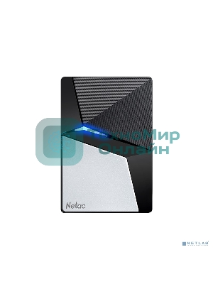 Внешний SSD Netac Z7S, 960 Gb, USB 3.2 Gen 2 Type-C, R/W 550/480, черный