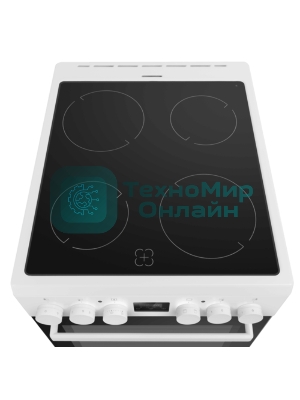 Плита электрическая Maunfeld MEC55CW08D белый, конфорок 4 шт, духовка 60 л, 50 см x 85 см x 60 см