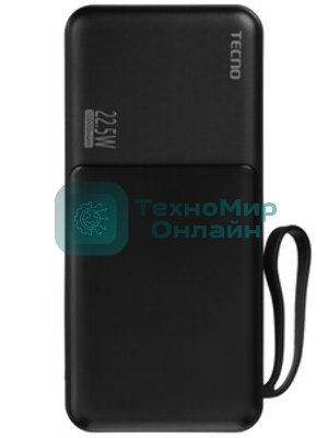 Портативный аккумулятор Tecno OnGO L101 10000mAh 12W 2.4A 2xUSB-A/USB-C черный