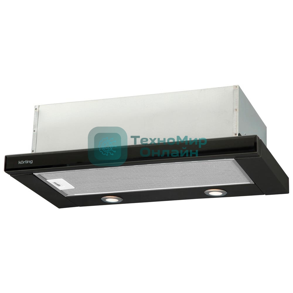 Встраиваемая вытяжка Korting KHP 6617 GN черный/черный