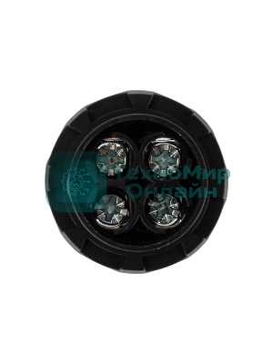 Кнопка Rexant EB22 возвратная красная NO+NC 230 В