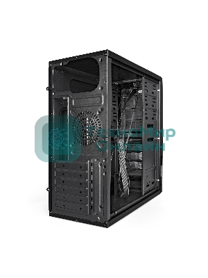 Компьютерный корпус Miditower ExeGate EX293804RUS XP-329S-XP500 (ATX, БП XP500 с вент. 12см, 2хUSB, аудио, черный)