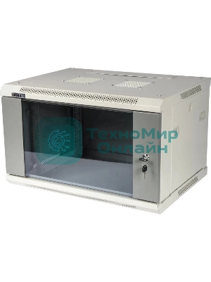 Шкаф настенный серии Pro, 12U 600x600, стеклянная дверь