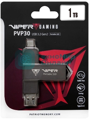 Внешний SSD Patriot Viper PVP30 USB-C 1Tb 2.5
