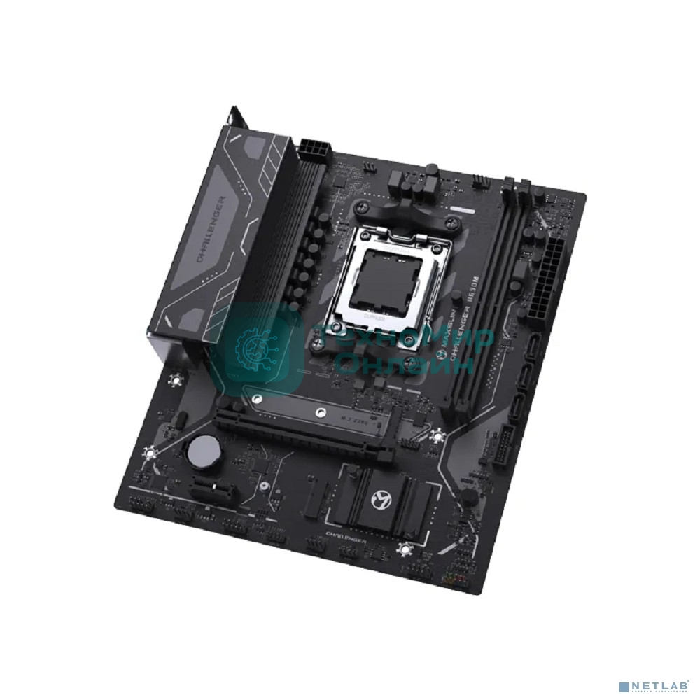 Материнская плата Maxsun MS-Challenger B650M V2, AM5, AMD B650, 2xDDR5, 3xSATA, 1xM.2, 1xPCIe 4.0 x16, 1xPCIe 3.0 x1, 1xDP, 1xHDMI, 1xRJ45, 4xUSB-A 5Gbps, 2xUSB-A 2.0, 3x3.5 мм, 5.1, mATX