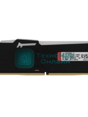 Оперативная память Kingston Fury Beast, DDR5, 16Gb (1x16Gb), 6000MHz, CL36, DIMM, с радиатором, RGB, белый