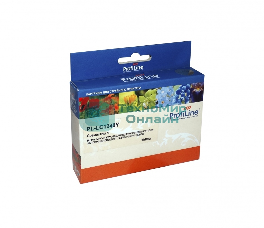 Картридж струйный для принтеров Brother PL-LC1240Y MFC-J6510DW/6710DW/6910DW/DJ525 Yellow водн ProfiLine