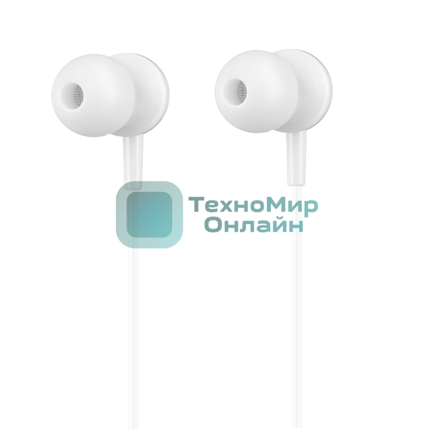Проводные наушники Hoco M14 белый, внутриканальные, Jack 3.5 мм