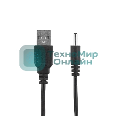 Кабель Rexant USB штекер - DC разъем питание 1,4х3,4 мм, спираль 1,5 м