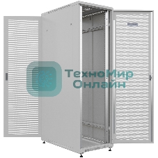 Шкаф серверный NTSS Премиум (NTSS-R42U60100PD/PD) напольный 42U 600x1000мм пер.дв.перфор. задн.дв.перфор. 900кг серый IP20 сталь