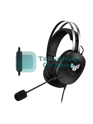 Гарнитура ASUS TUF Gaming H1 Gen II чёрный, проводная, USB, подсветка, совместимость с PS5