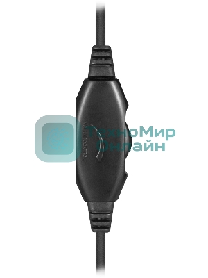 Наушники проводные Defender Aura 101 черный, накладные, 2 x Jack 3.5 мм