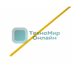 Трубка термоусадочная Rexant 3.0/1.5 1м жел.
