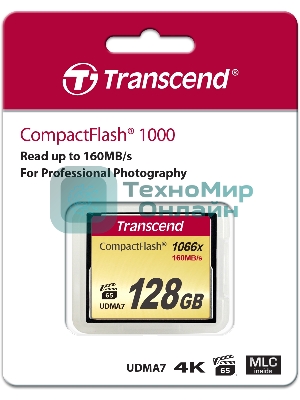 Флеш карта CF 128Gb Transcend TS128GCF1000