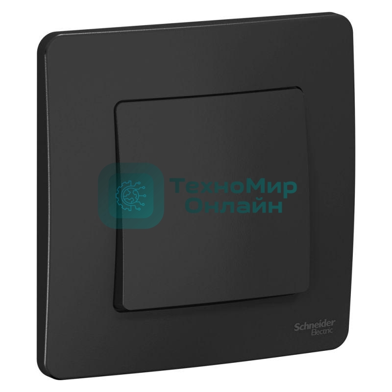 Выключатель 1-кл. СП Blanca (сх.1) 10А 250 В антрацит SchE BLNVS010106