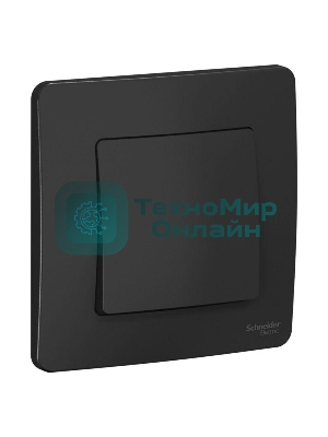 Выключатель 1-кл. СП Blanca (сх.1) 10А 250 В антрацит SchE BLNVS010106