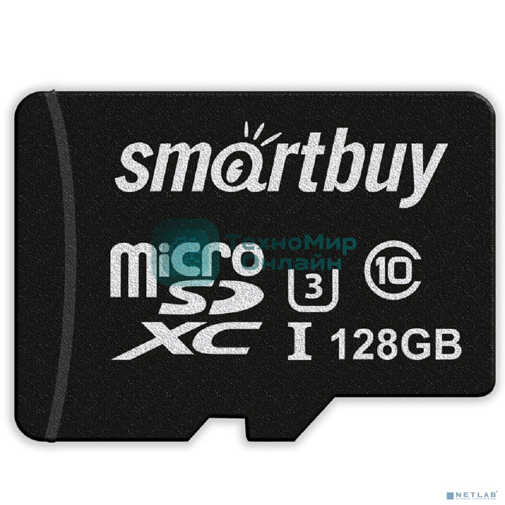 Карта памяти micro SDXC Smartbuy 128GB U3 V30 A1 Advanced R/W up to 90/55 с адапт (SB128GBSDU1A-AD)