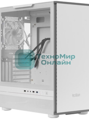 Компьютерный корпус PCCooler IE200 WH, Tempered Glass Full Tower, белый, TG, SPCC, 1x120мм ARGb E-ATX, ATX, mATX, mITX 180/380/220мм 4x2.5