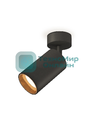 Светильник Ambrella Light XM6323004 SBK/PYG черный песок/золото желтое полированное MR16 GU5.3 (A2210, C6323, N6113)