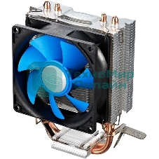 Кулер для процессора DEEPCOOL ICE EDGE MINI FS V2.0 синий, 80 мм, алюминий/медь, 2200 об/мин, 24.7 дБ, 3 pin, 100 Вт, 112 мм
