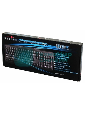 Клавиатура Oklick 170M проводная, USB Type-A, чёрный