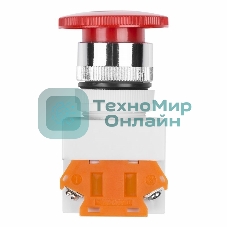 Выключатель кнопочный Rexant 10А Ø22 красная Аварийная остановка