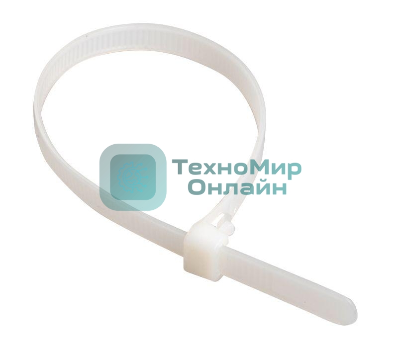 Хомут кабельный IEK UHH31-D076-500-100 7.6х500 нейл. белый (уп. 100 шт)