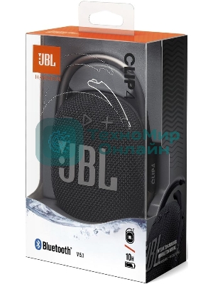 Портативная акустическая система JBL CLIP 4, черный