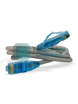 Патч-корд U/UTP Cat.6 LSZH 2м PC-LPM-UTP-RJ45-RJ45-C6-2M-LSZH-GY сер. Hyperline 42265