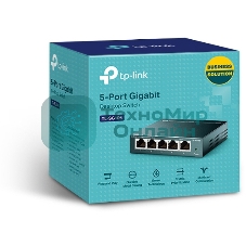 Коммутатор настольный TP-Link TL-SG105S 5-портовый 10/100/1000 Мбит/с