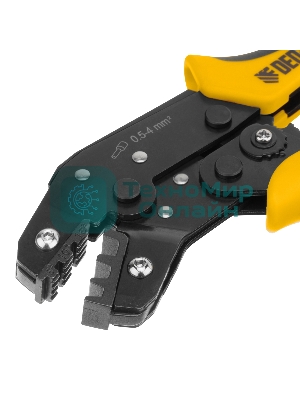 Клещи для обжима наконечников штыревых Denzel НШВ, НШВИ, НШВИ-2, 6-16 мм2