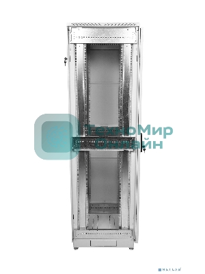 Шкаф телеком. напольный 42U (600x600) дверь стекло (ШТК-М-42.6.6-1ААА) (3 коробки)