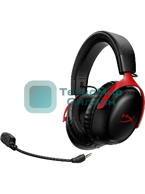 Гарнитура HyperX Cloud III чёрный-красный, беспроводная, радиоканал