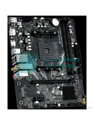 Материнская плата Maxsun MS-Challenger A520M-K WIFI, AM4, AMD A520, 2xDDR4, 3xSATA, 1xM.2, 1xPCIe 3.0 x16, 1xPCIe x16, 1xHDMI, 1xDP, 1xRJ45, Wi-Fi, Bluetooth, 2xUSB-A 5Gbps, 4xUSB-A 2.0, 3x3.5 мм, 5.1, mATX
