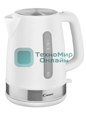 Чайник электрический Candy CK-101 1.7л. 2200Вт белый корпус: пластик