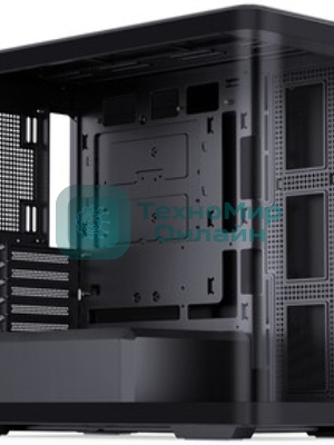 Корпус без блока питания Корпус JONSBO D300 Black MATX без БП, боковая панель из закаленного стекла, mini-ITX, micro-ATX, черный