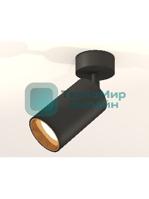 Светильник Ambrella Light XM6323004 SBK/PYG черный песок/золото желтое полированное MR16 GU5.3 (A2210, C6323, N6113)