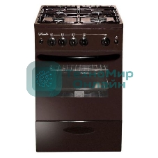 Плита газовая Лысьва ГП 400 МС -2у коричневый, конфорок 4 газовых, духовка 57 л, 50 см x 84 см x 60 см