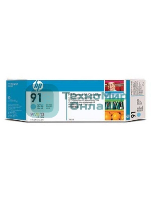 Картридж струйный HP 91 C9470A Pigment (775 мл) светло-голубой для DJ Z6100